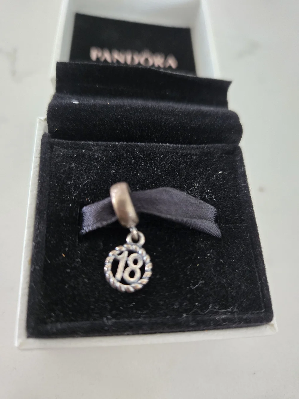 Pandora Silver Charm Bracelet with 18 Dangle